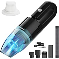 ELEGIANT Aspiradora de Mano sin Cable- Aspirador Coche Inalámbrica Portátil Potente en Seco y Húmedo- 2 x 2000 mAh…